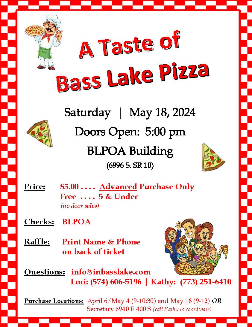 Pizza Party Bass Lake Property Owners Association